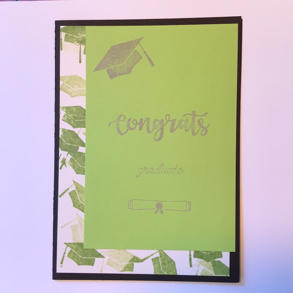 Homemade card with white envelope